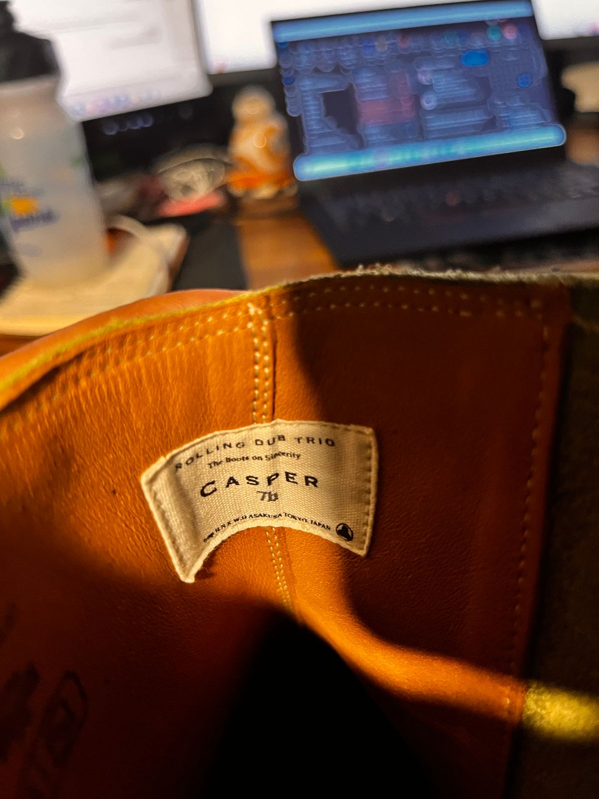 Photo by Kaz on June 27, 2025 of the Rolling Dub Trio Casper Boot in Green Teacore.