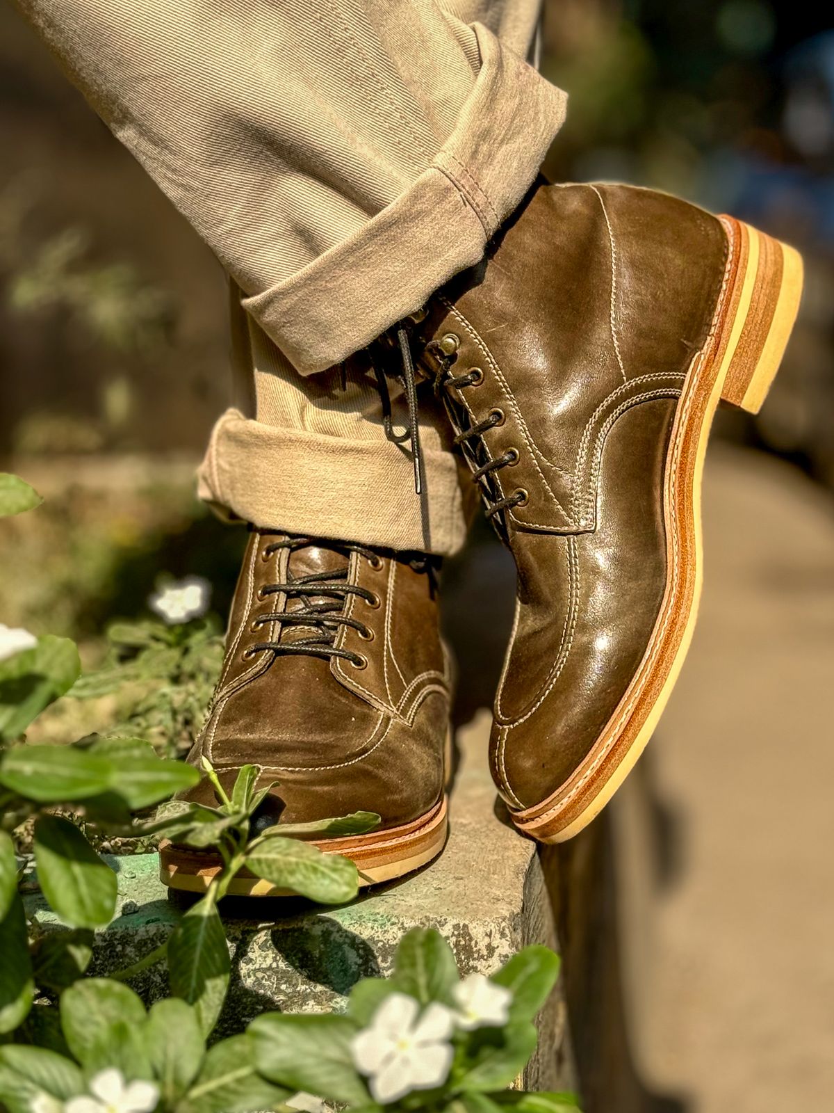 Photo by vishhh on April 3, 2026 of the Blkbrd Shoemaker Fred in Maryam Salvia Horsebutt.