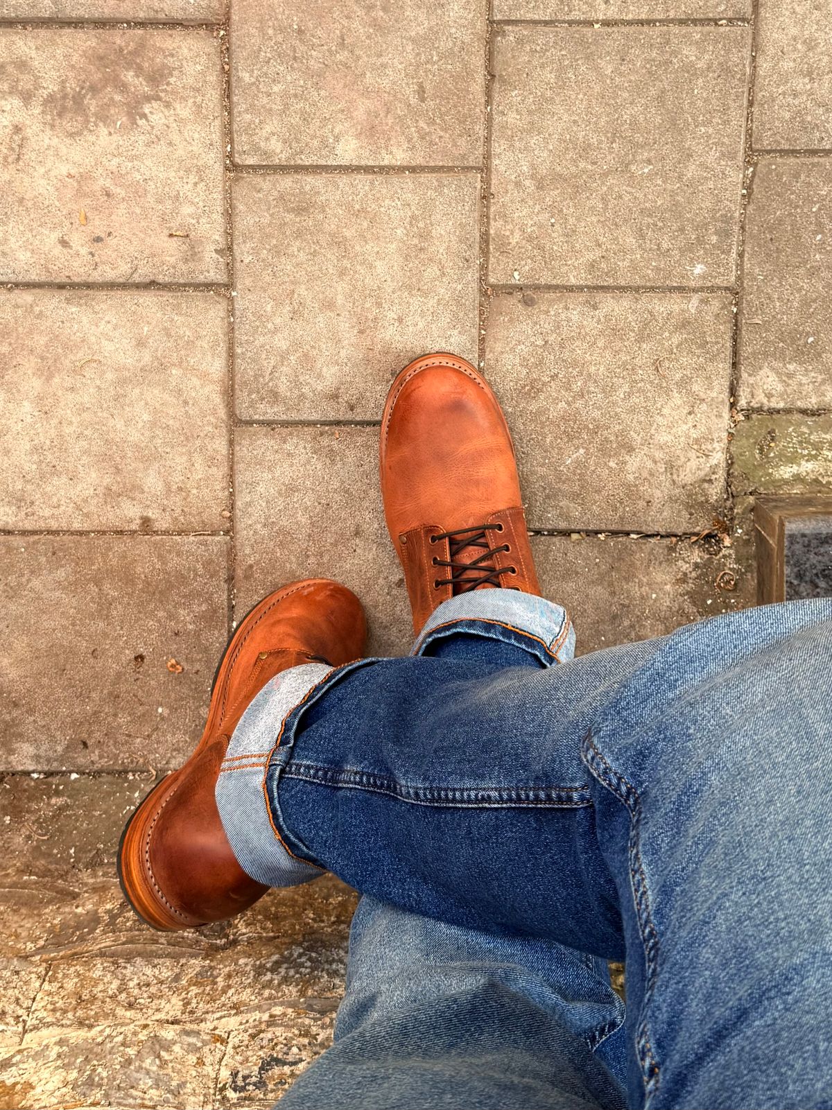 Photo by vishhh on November 23, 2025 of the Craft & Glory Service Boot in Full Grain Waxed Water Buffalo.