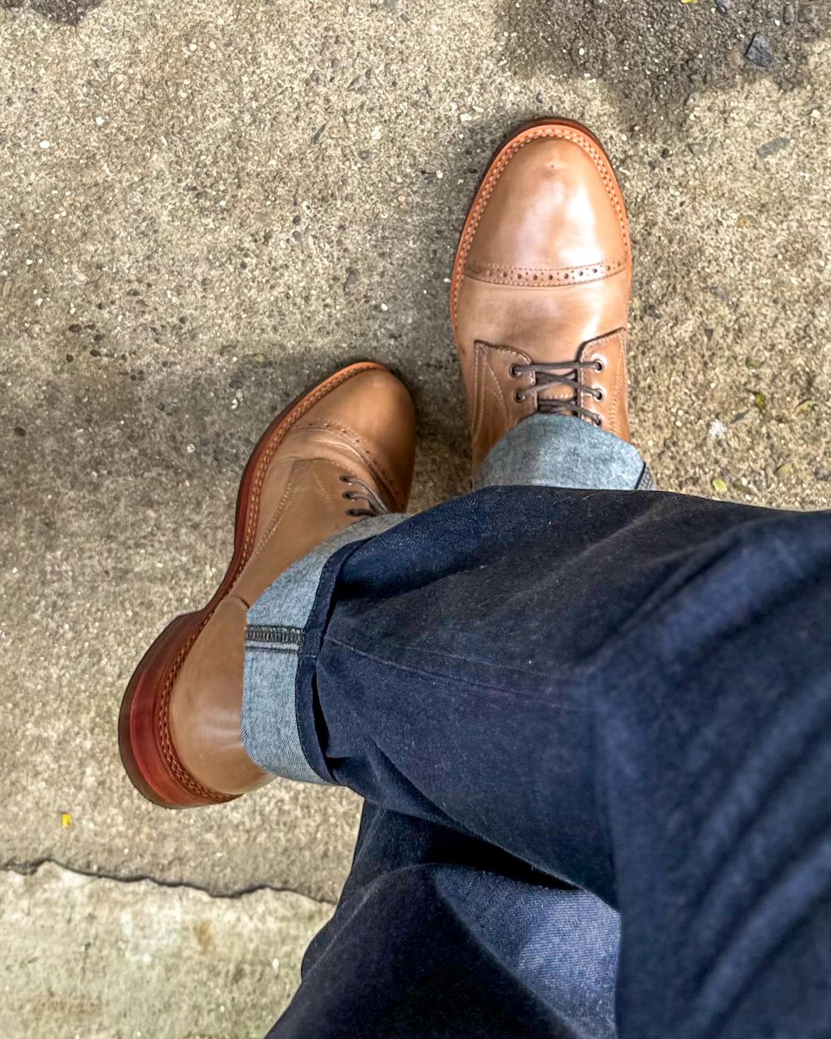 Photo by vdstyleco on July 11, 2026 of the Blkbrd Shoemaker Luchador Service Boot in Horween Natural Chromexcel.