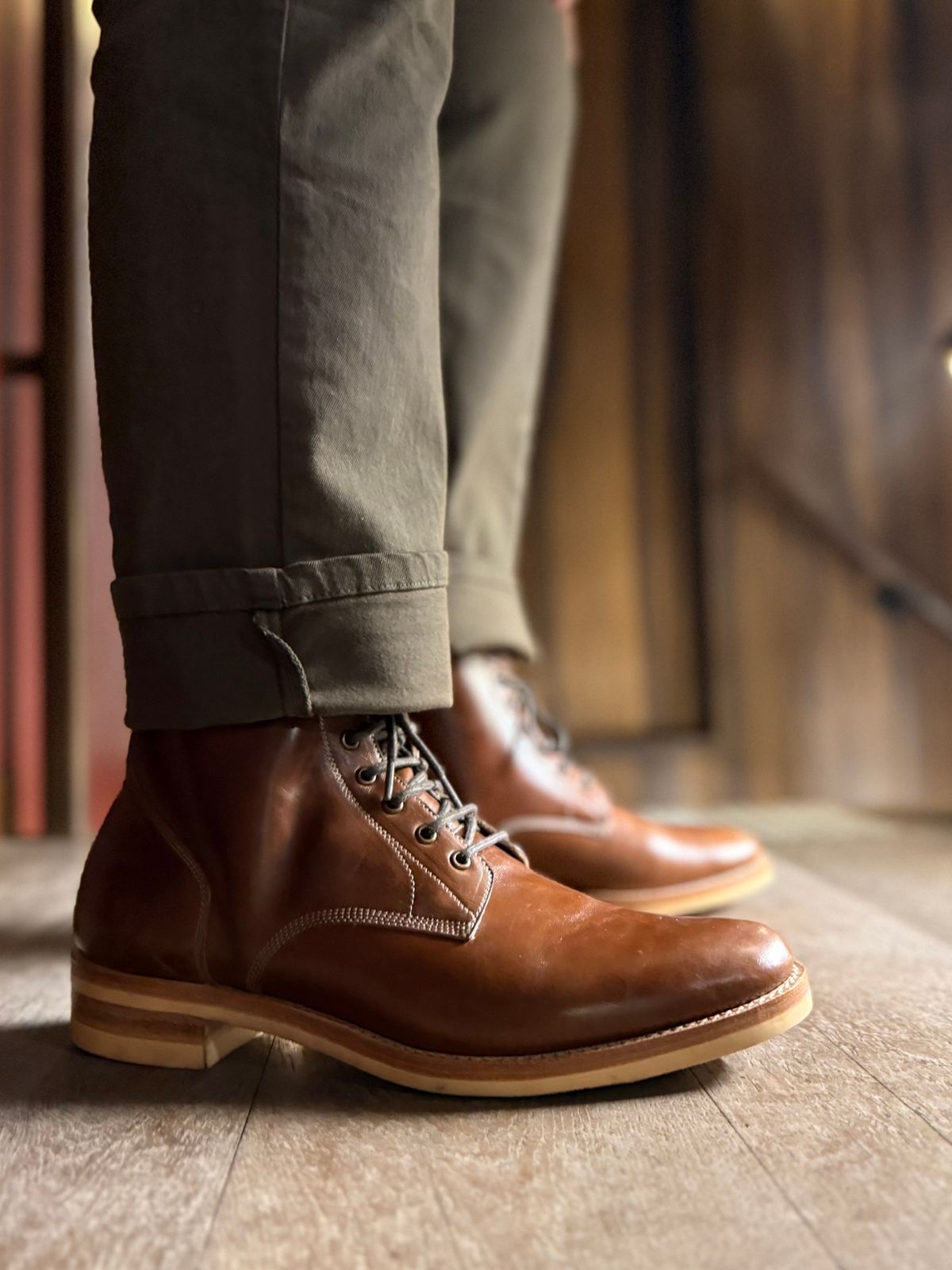 Photo by vishhh on December 3, 2025 of the Blkbrd Shoemaker Blkbrd Shoemaker / Boondockers in Maryam Toscanello TPR Horsebutt.