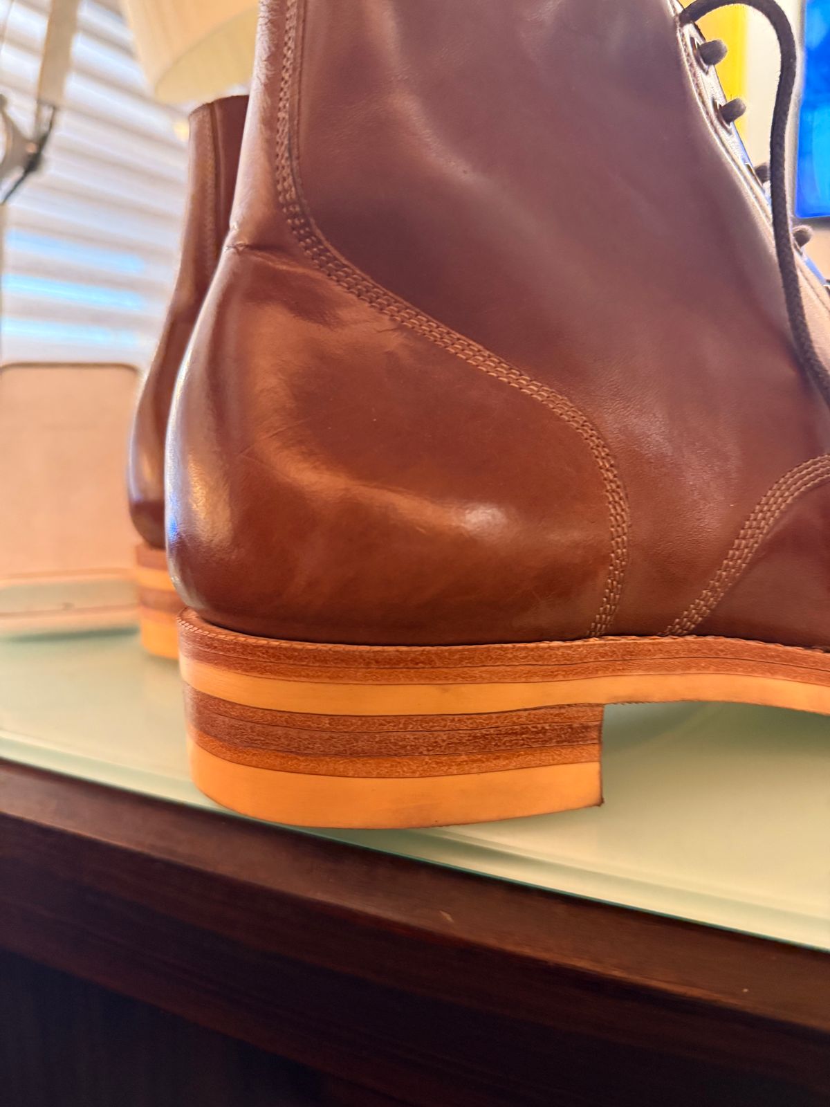 Photo by vishhh on December 3, 2025 of the Blkbrd Shoemaker Blkbrd Shoemaker / Boondockers in Maryam Toscanello TPR Horsebutt.