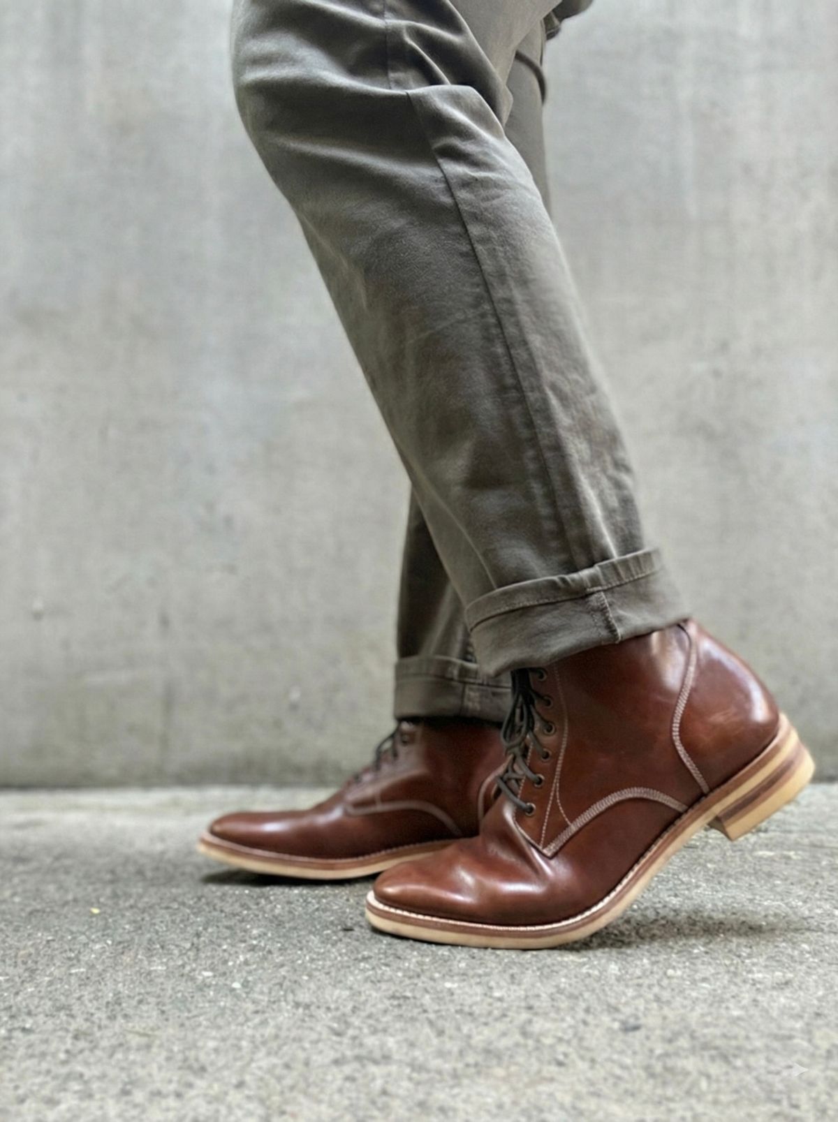 Photo by vishhh on January 13, 2026 of the Blkbrd Shoemaker Blkbrd Shoemaker / Boondockers in Maryam Toscanello TPR Horsebutt.