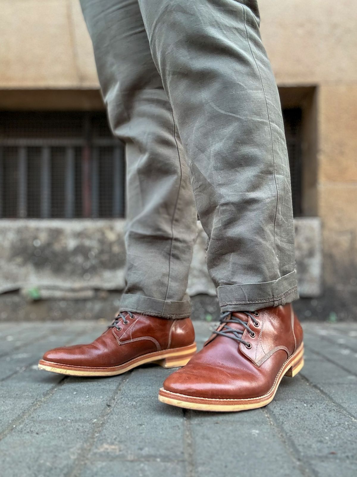 Photo by vishhh on February 17, 2026 of the Blkbrd Shoemaker Blkbrd Shoemaker / Boondockers in Maryam Toscanello TPR Horsebutt.