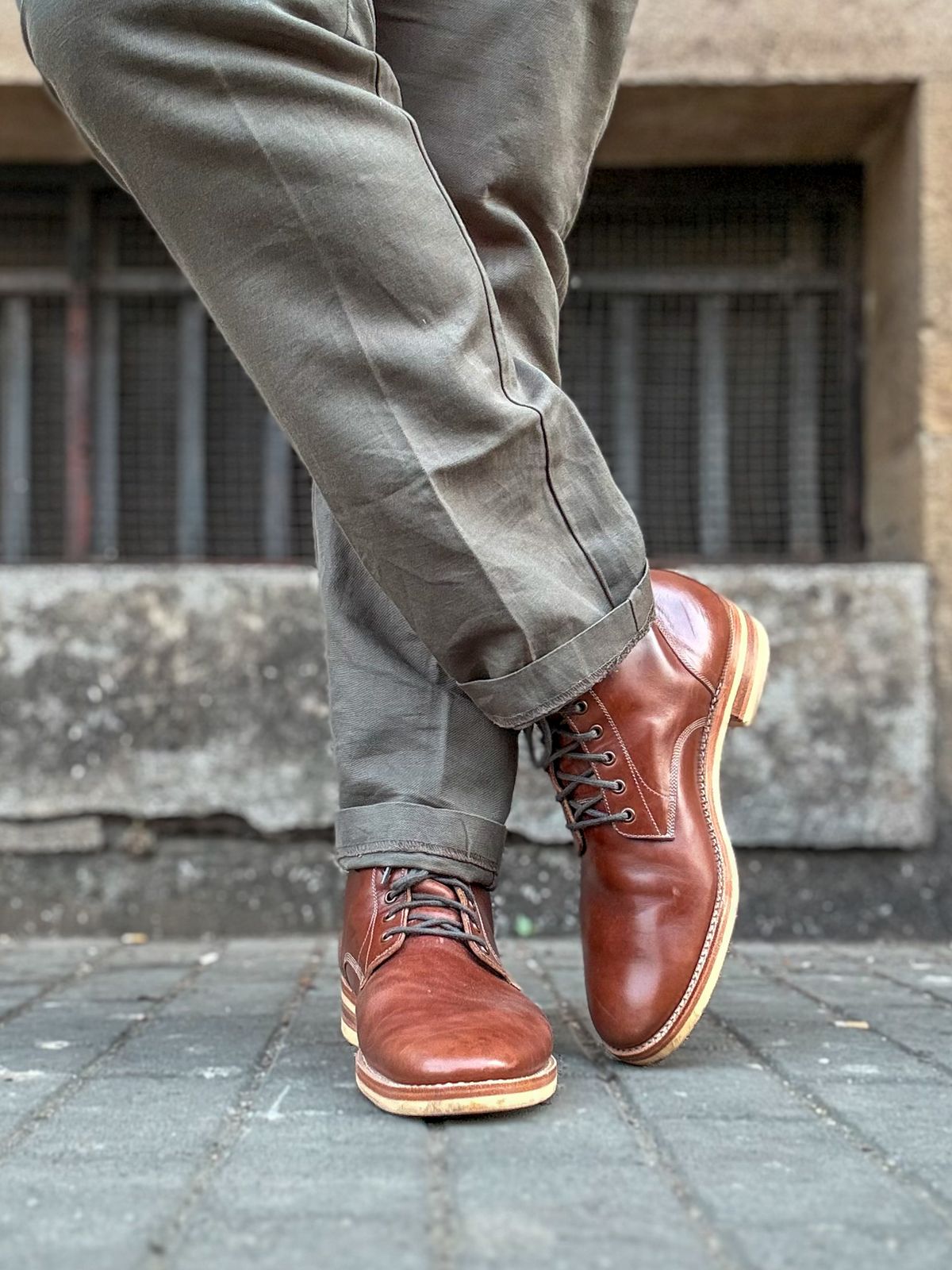 Photo by vishhh on February 17, 2026 of the Blkbrd Shoemaker Blkbrd Shoemaker / Boondockers in Maryam Toscanello TPR Horsebutt.