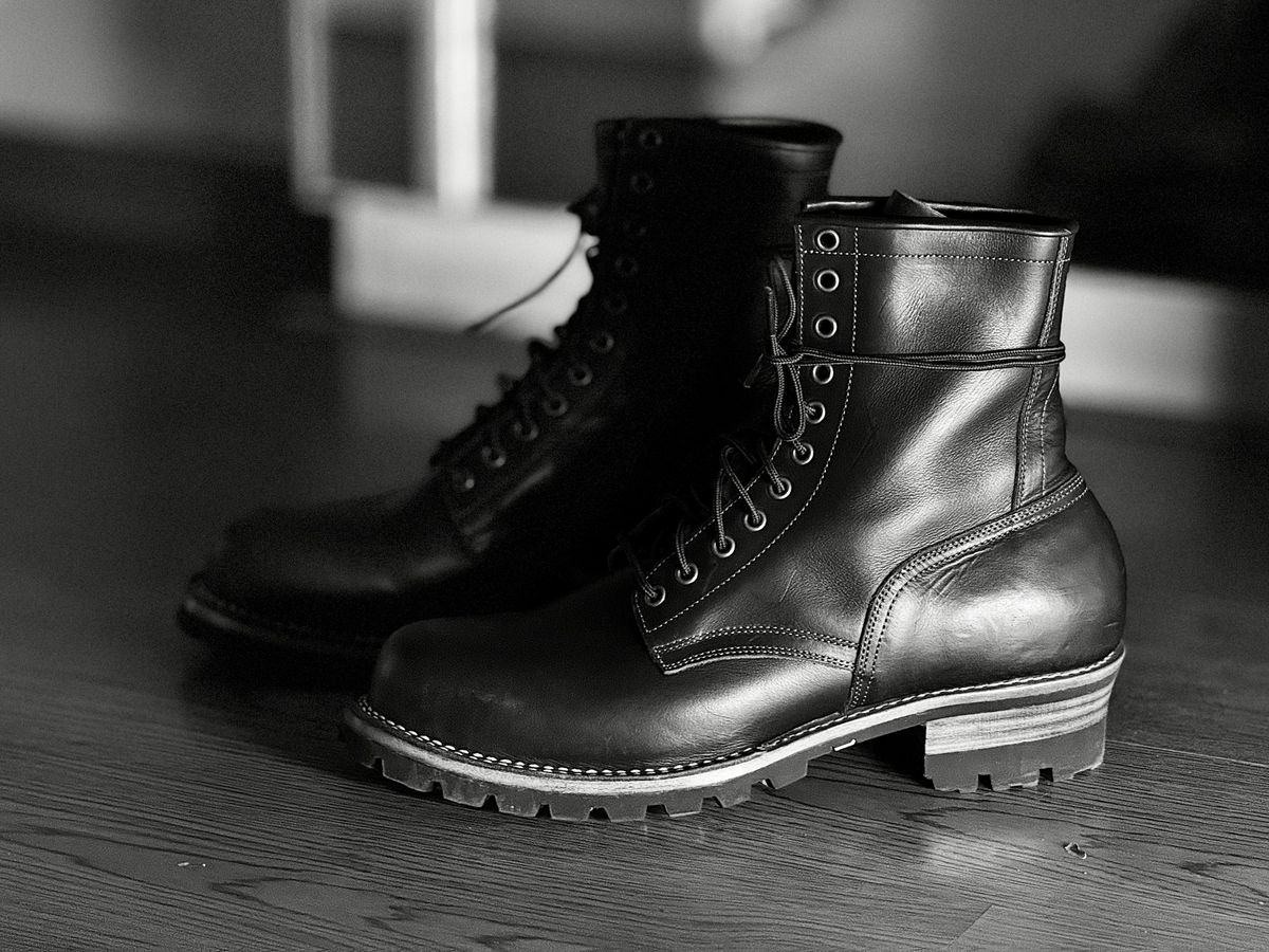 Photo by vishhh on November 3, 2025 of the Craft & Glory Craft & Glory / Trooper 8" Howreen Chromexcel no 8 in Horween Color 8 Chromexcel.