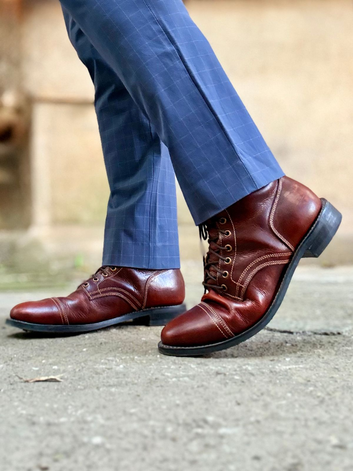 Photo by vishhh on December 19, 2025 of the Craft & Glory Craft & Glory / ASPEN in Full Grain Waxed Water Buffalo.