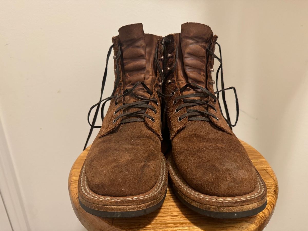 Photo by KingSprinkle on November 6, 2024 of the White's 350 Cruiser in Seidel Distressed Roughout.