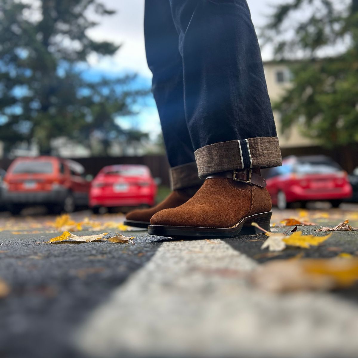 Photo by JonsBoots on November 1, 2025 of the Fortis Boots yudistira engineer boots in Indonesian Brown Roughout.