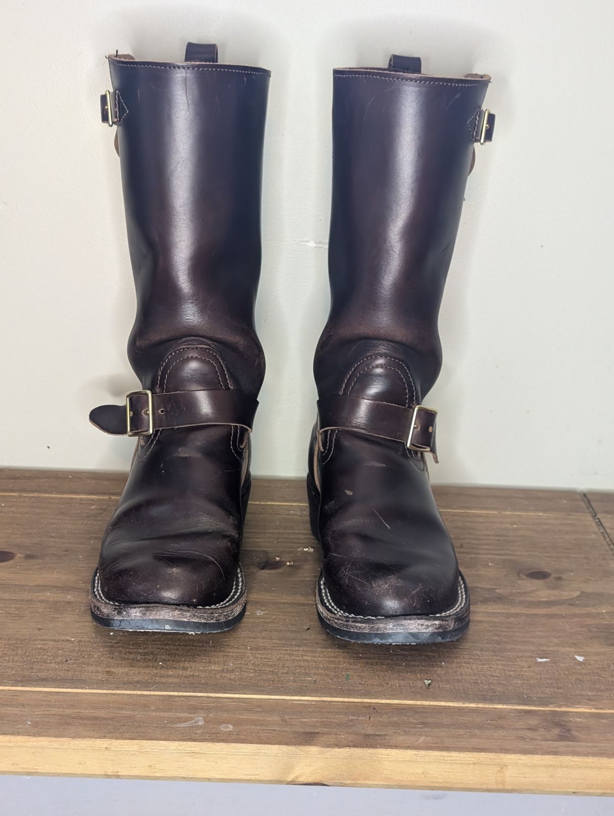 Photo by N.E._bootenthusiast on October 4, 2025 of the Nicks StationMaster in Horween Brown Chromexcel.