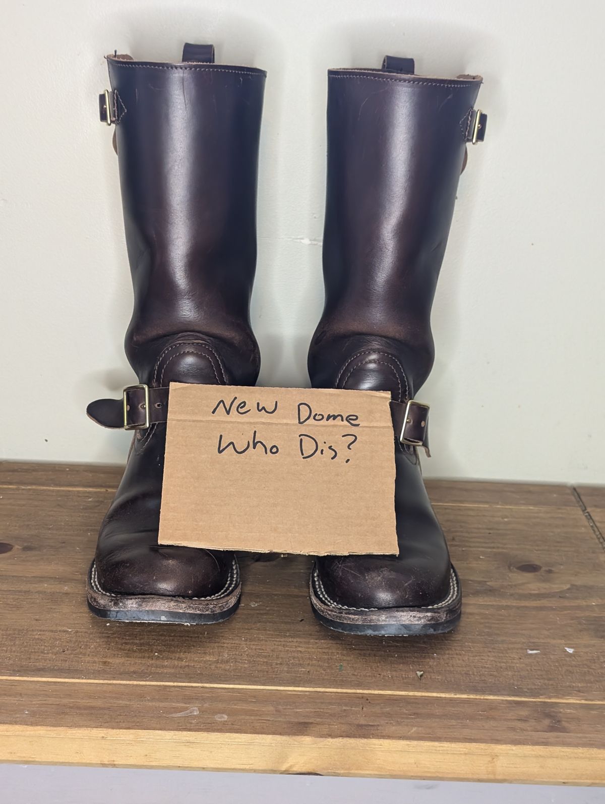 Photo by N.E._bootenthusiast on October 4, 2025 of the Nicks StationMaster in Horween Brown Chromexcel.