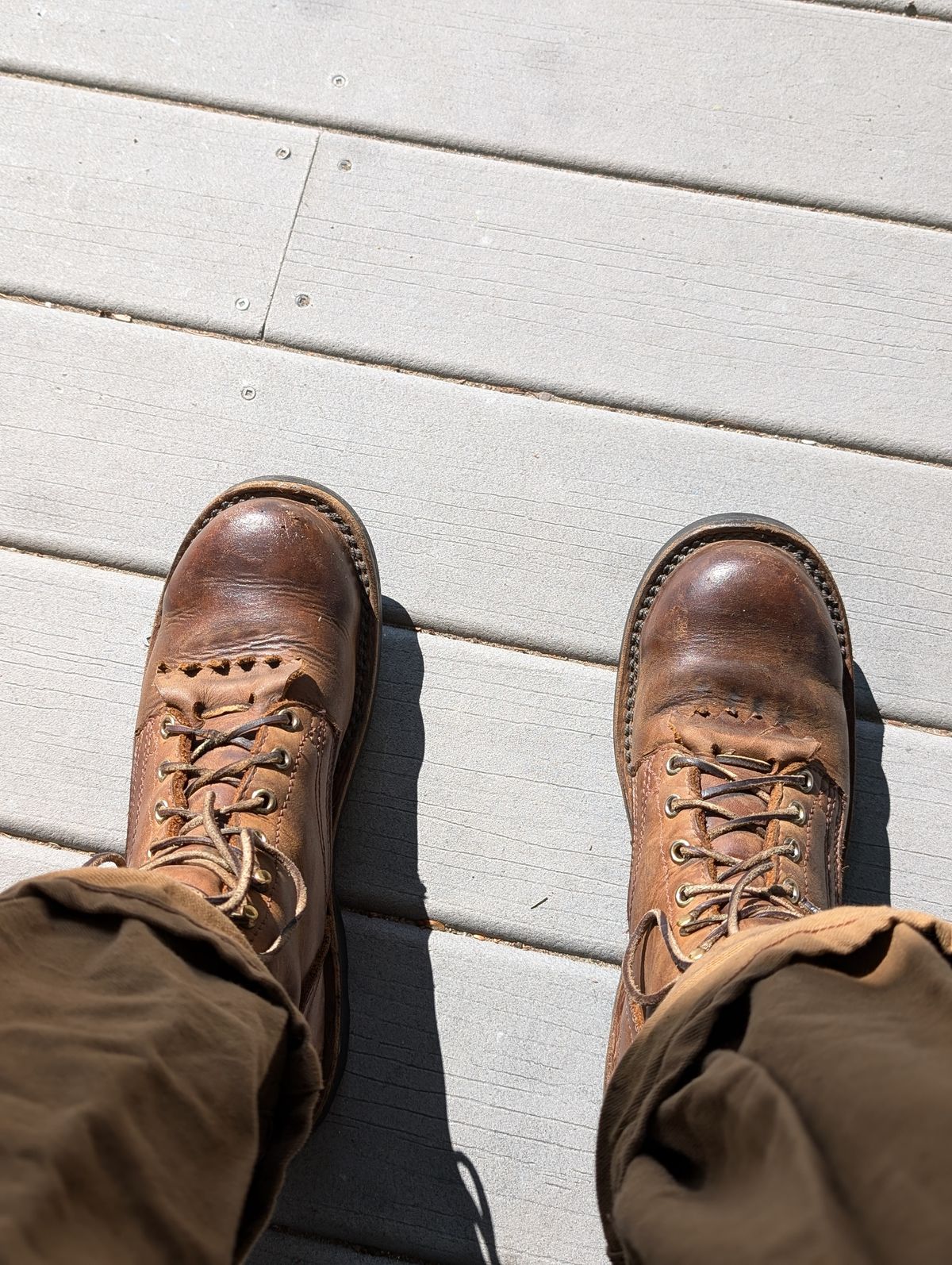 Photo by N.E._bootenthusiast on July 4, 2025 of the Nicks WaterWork in Seidel WeatherShield Brown.