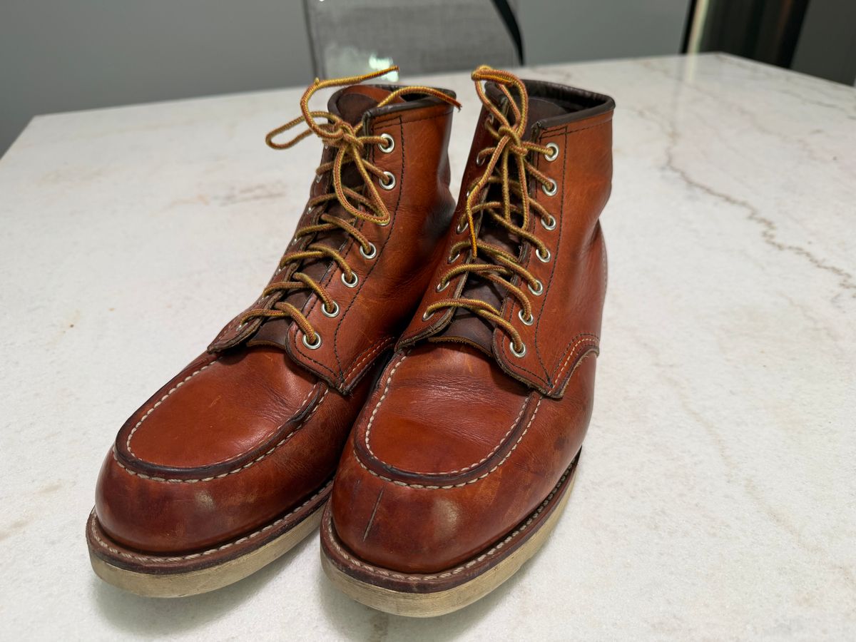 Photo by dabe2297 on March 16, 2026 of the Red Wing 6-Inch Classic Moc in S.B. Foot Oro Legacy.