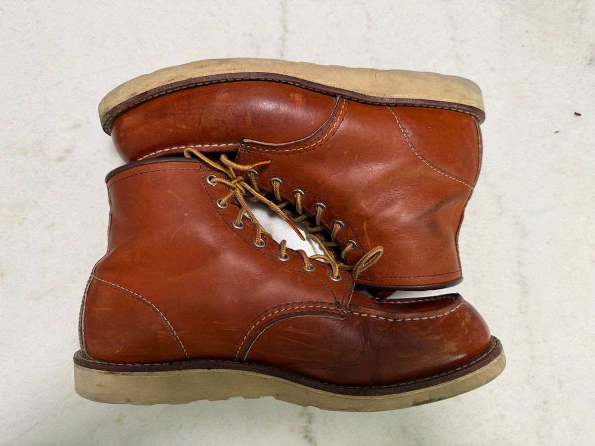 Photo by dabe2297 on March 16, 2026 of the Red Wing 6-Inch Classic Moc in S.B. Foot Oro Legacy.