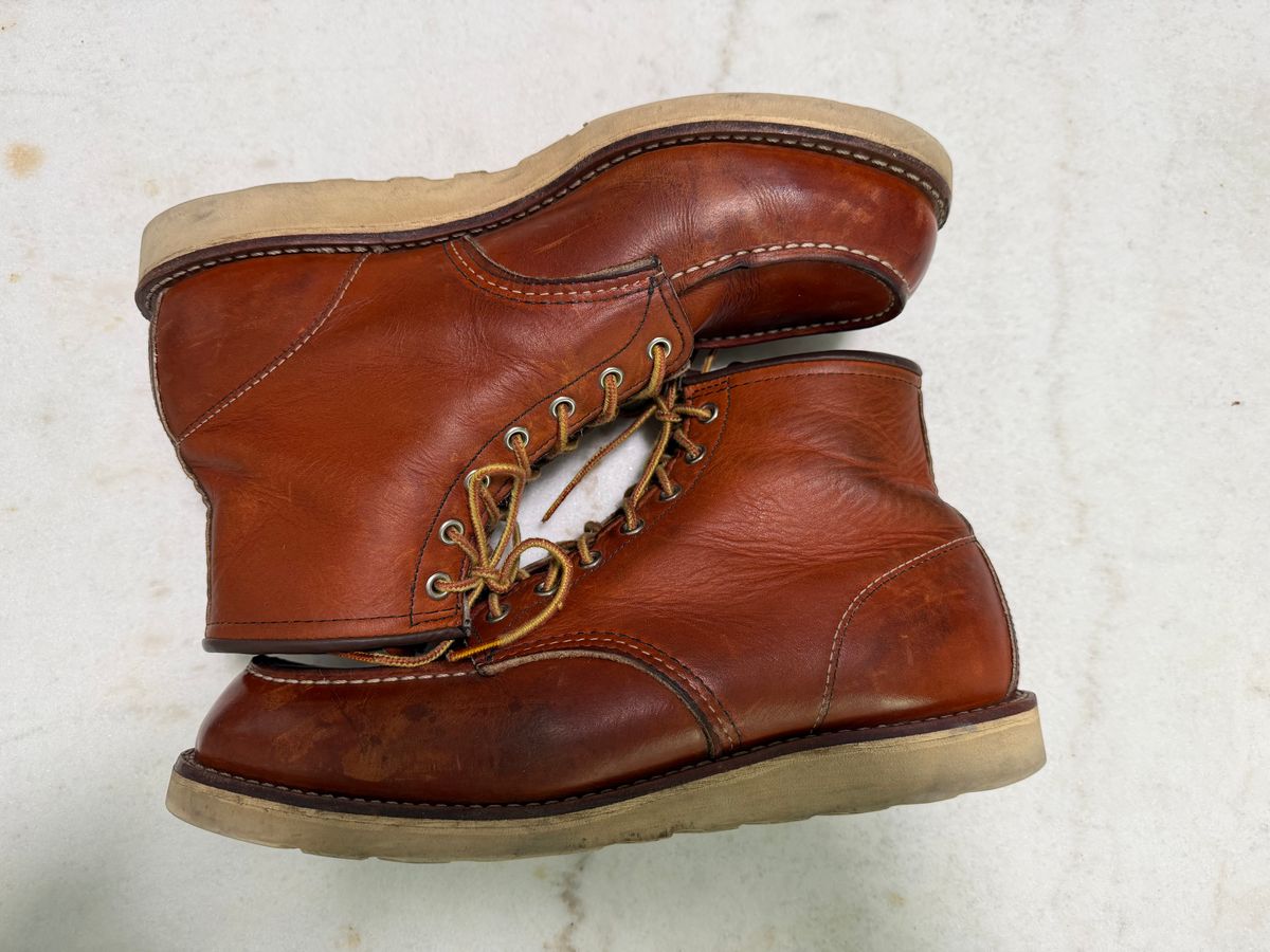 Photo by dabe2297 on March 16, 2026 of the Red Wing 6-Inch Classic Moc in S.B. Foot Oro Legacy.