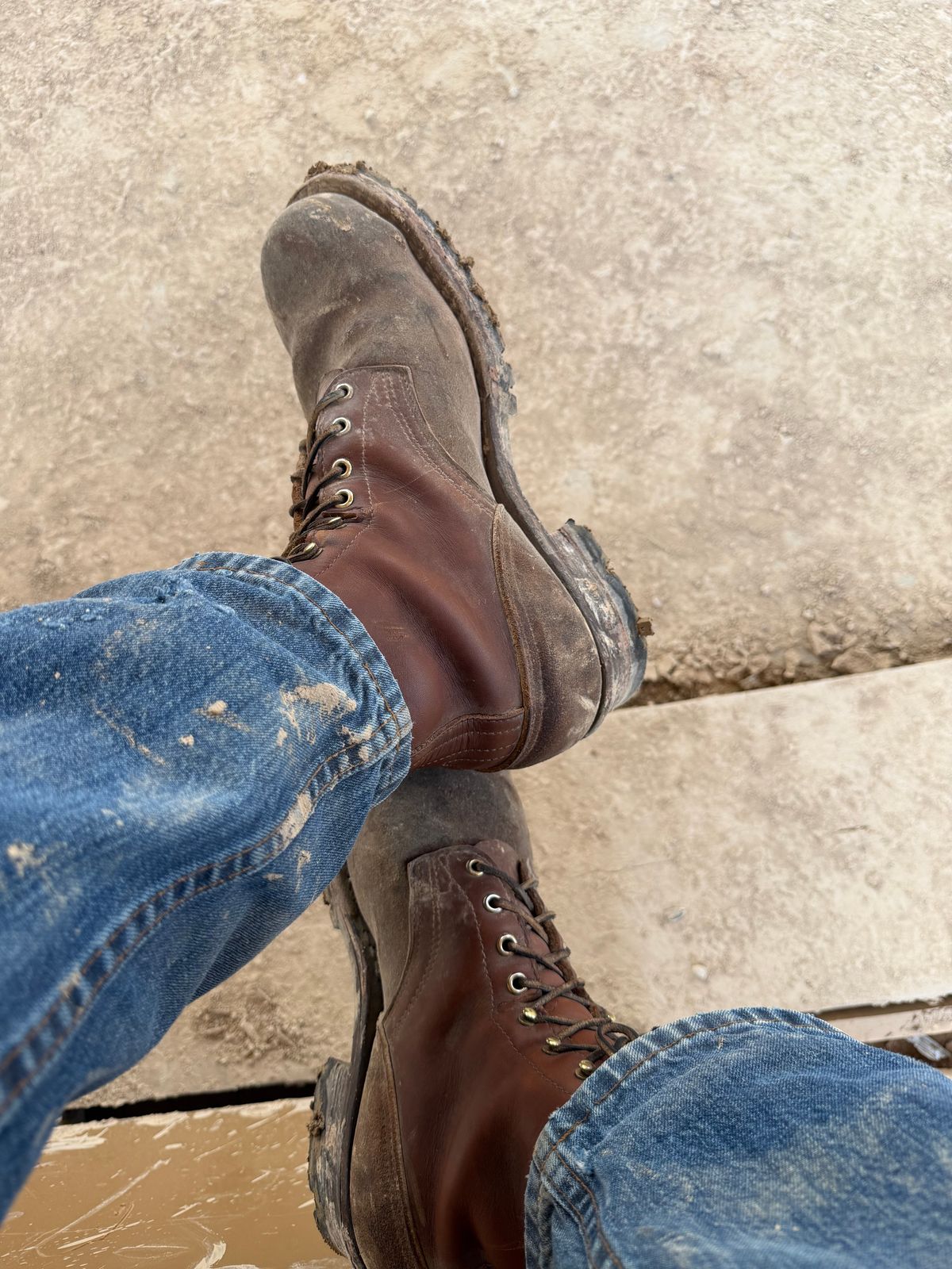 Photo by dabe2297 on June 1, 2026 of the Nicks Builder Pro HD in Seidel 1964 Brown Roughout.