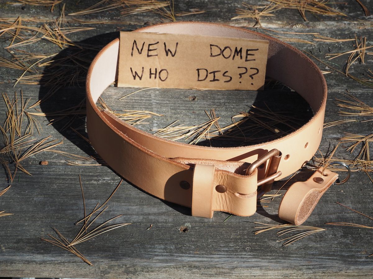 Photo by Themachinehasnobrain on October 1, 2025 of the MadrigalLeatherUSA Belt in Unknown Natural Veg Tan.
