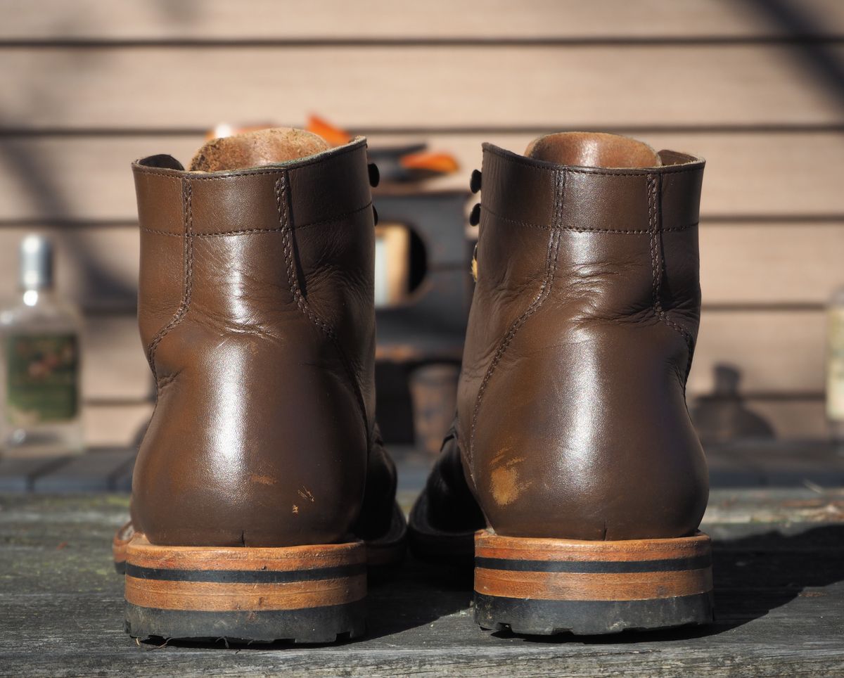 Photo by Themachinehasnobrain on November 2, 2025 of the Parkhurst The Allen in Italpel Caramel Veg Tan.