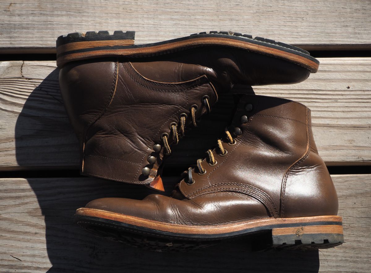 Photo by Themachinehasnobrain on November 2, 2025 of the Parkhurst The Allen in Italpel Caramel Veg Tan.