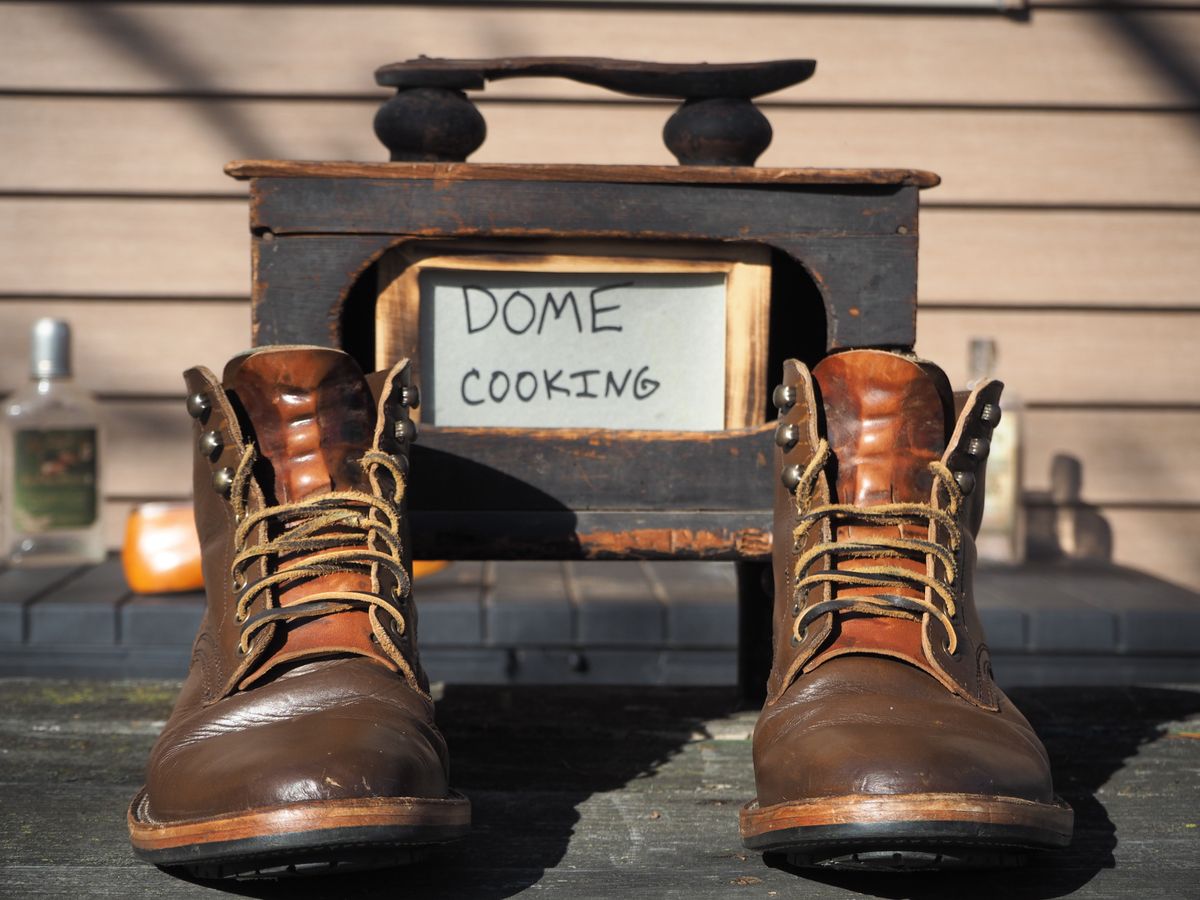 Photo by Themachinehasnobrain on November 2, 2025 of the Parkhurst The Allen in Italpel Caramel Veg Tan.