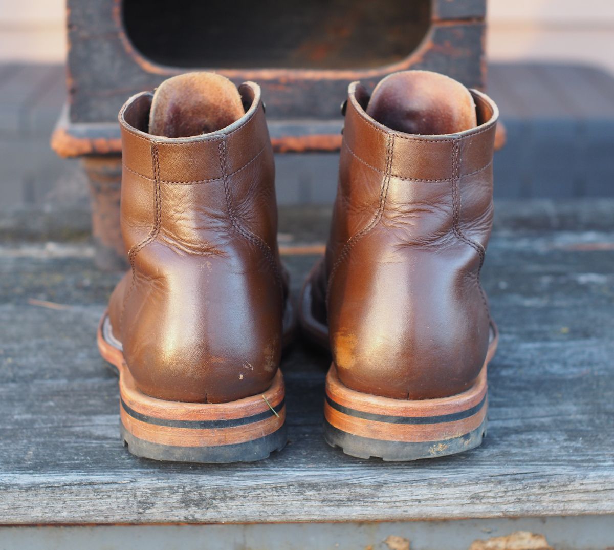 Photo by Themachinehasnobrain on December 1, 2025 of the Parkhurst The Allen in Italpel Caramel Veg Tan.