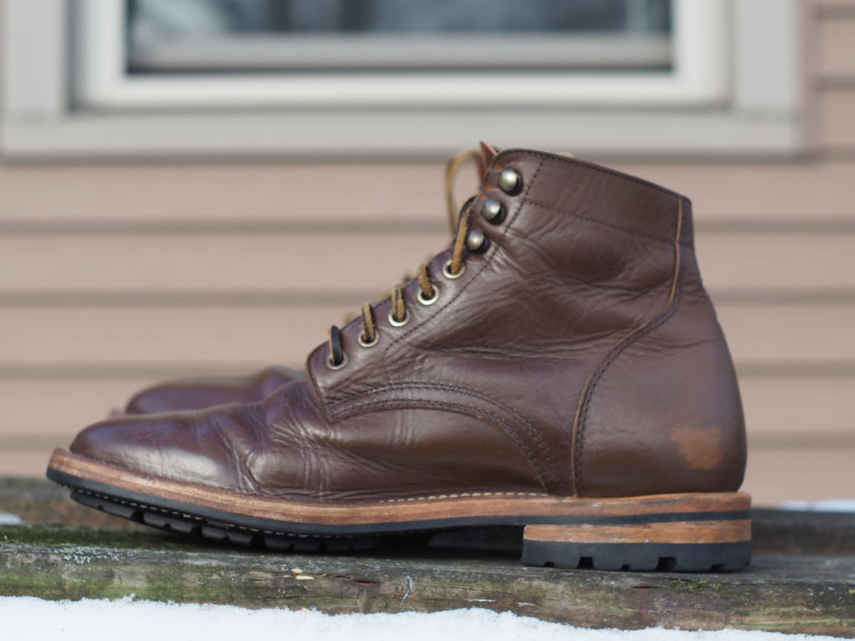 Photo by Themachinehasnobrain on January 4, 2026 of the Parkhurst The Allen in Italpel Caramel Veg Tan.