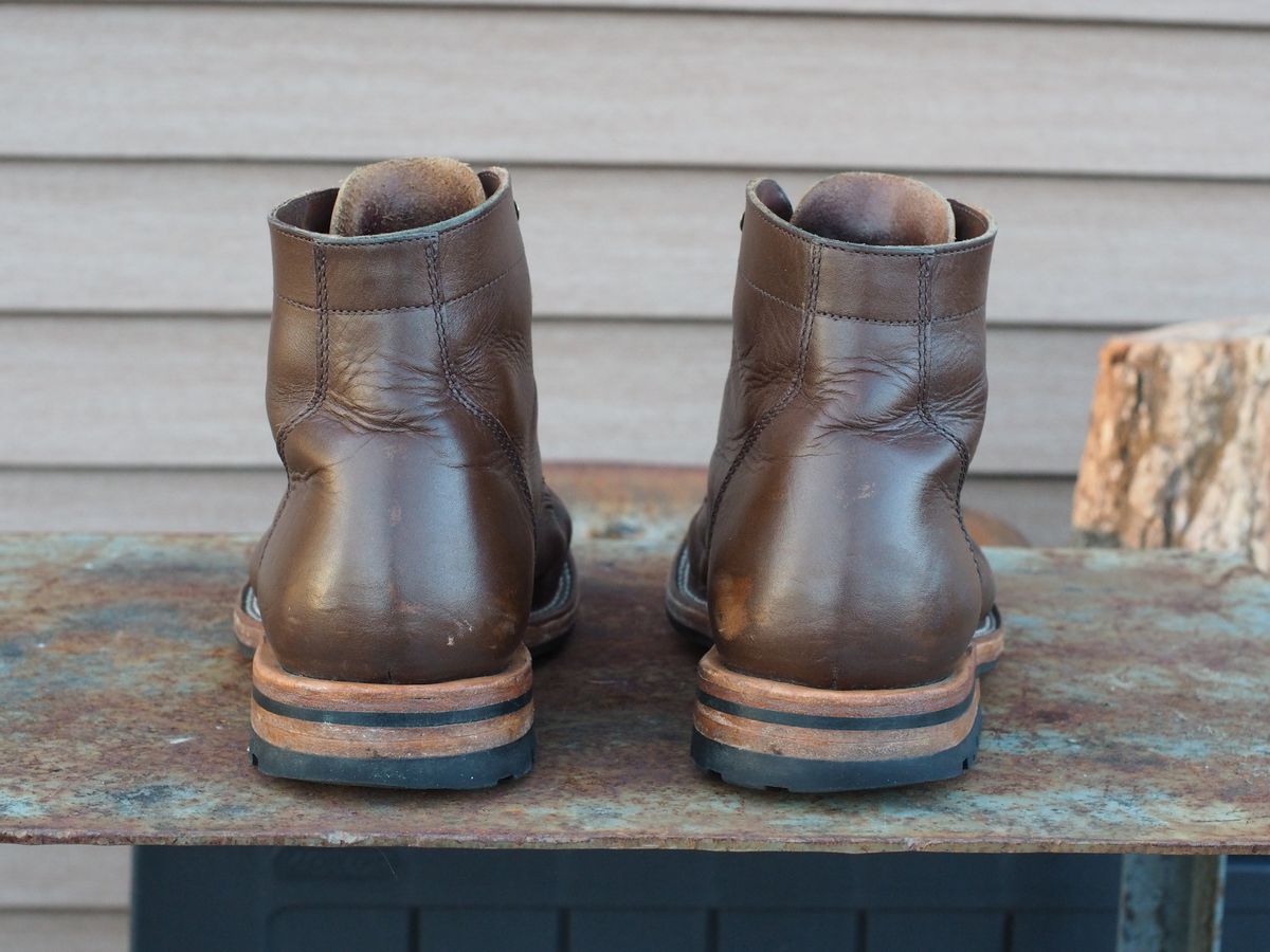 Photo by Themachinehasnobrain on February 28, 2026 of the Parkhurst The Allen in Italpel Caramel Veg Tan.