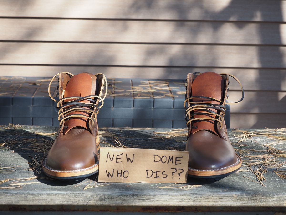 Photo by Themachinehasnobrain on October 1, 2025 of the Parkhurst The Allen in Italpel Veg Tan.