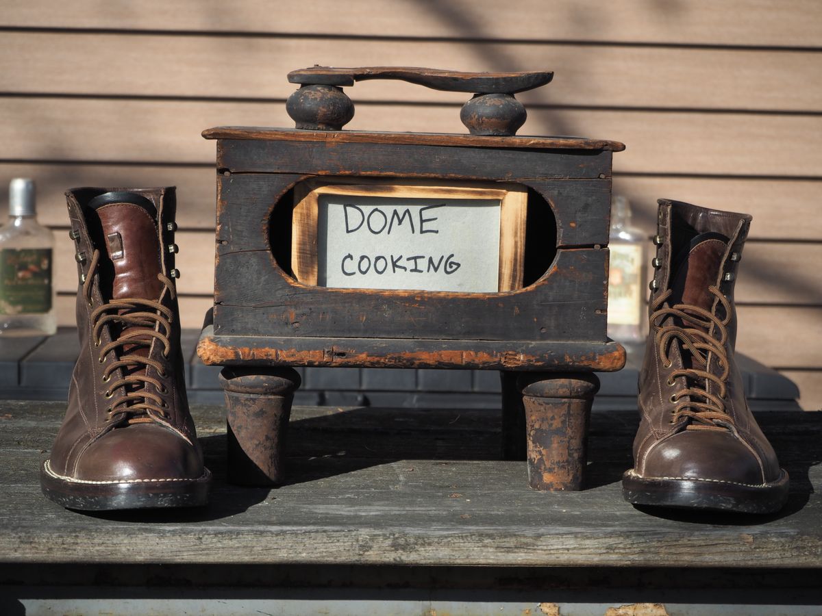 Photo by Themachinehasnobrain on November 2, 2025 of the Onderhoud LCV02 Monkey Boot in Maryam 1071 Horsebutt.