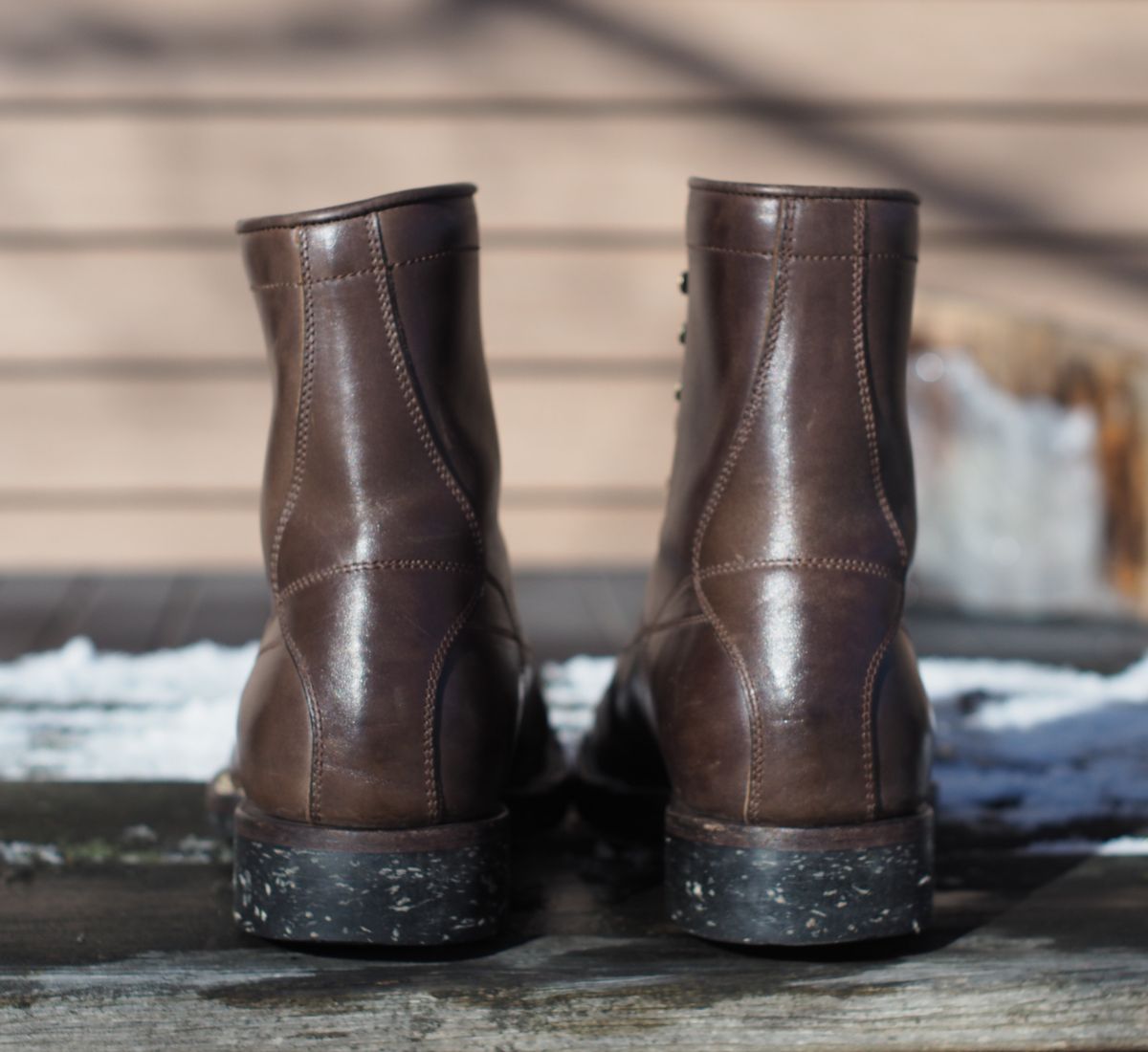 Photo by Themachinehasnobrain on February 2, 2026 of the Onderhoud LCV02 Monkey Boot in Maryam 1071 Horsebutt.