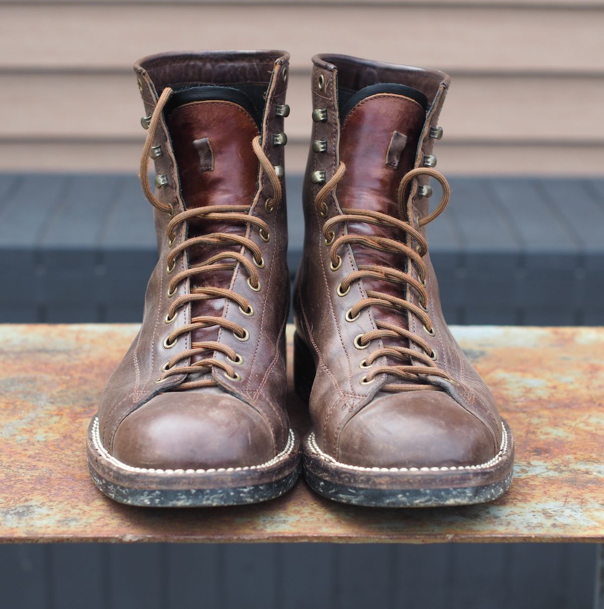 Photo by Themachinehasnobrain on April 5, 2026 of the Onderhoud LCV02 Monkey Boot in Maryam 1071 Horsebutt.