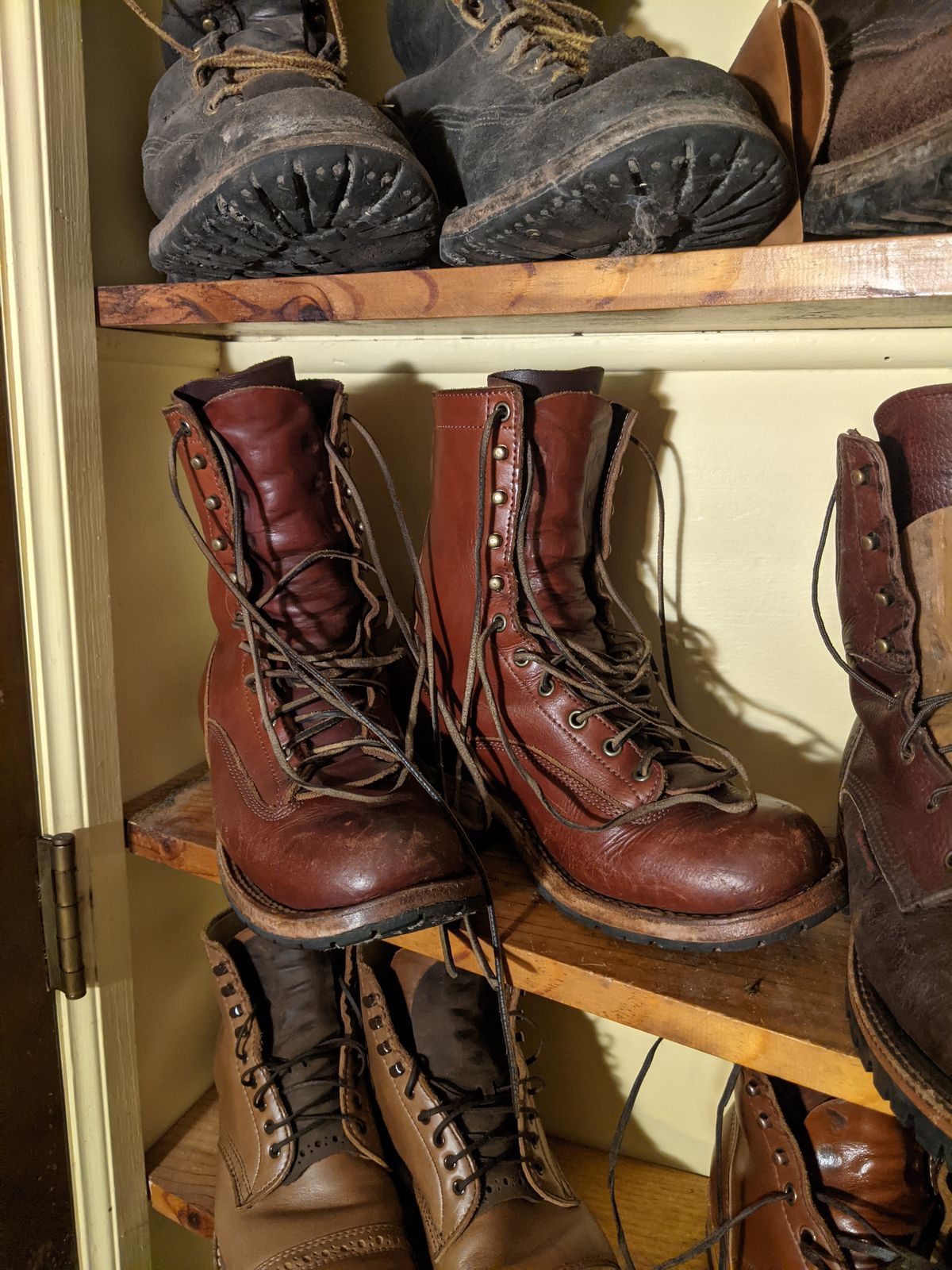 Photo by evsnova74 on September 29, 2025 of the Frank's Boots Front Range in Wickett & Craig Chestnut English Bridle.