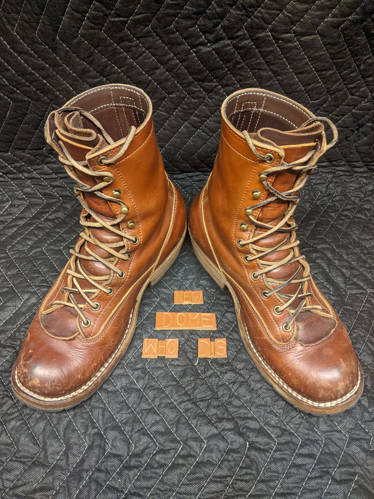 Photo by evsnova74 on October 1, 2025 of the Frank's Boots Front Range in Wickett & Craig Chestnut English Bridle.