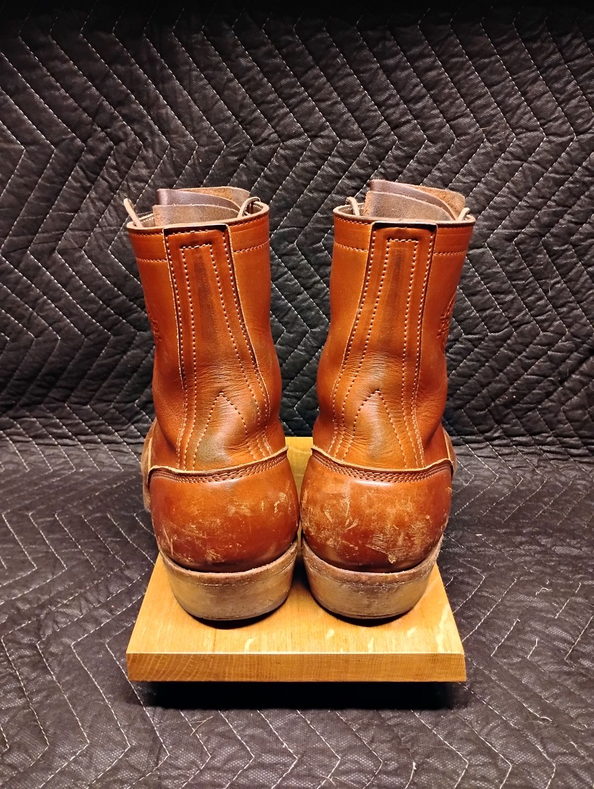 Photo by evsnova74 on November 1, 2025 of the Frank's Boots Front Range in Wickett & Craig Chestnut English Bridle.