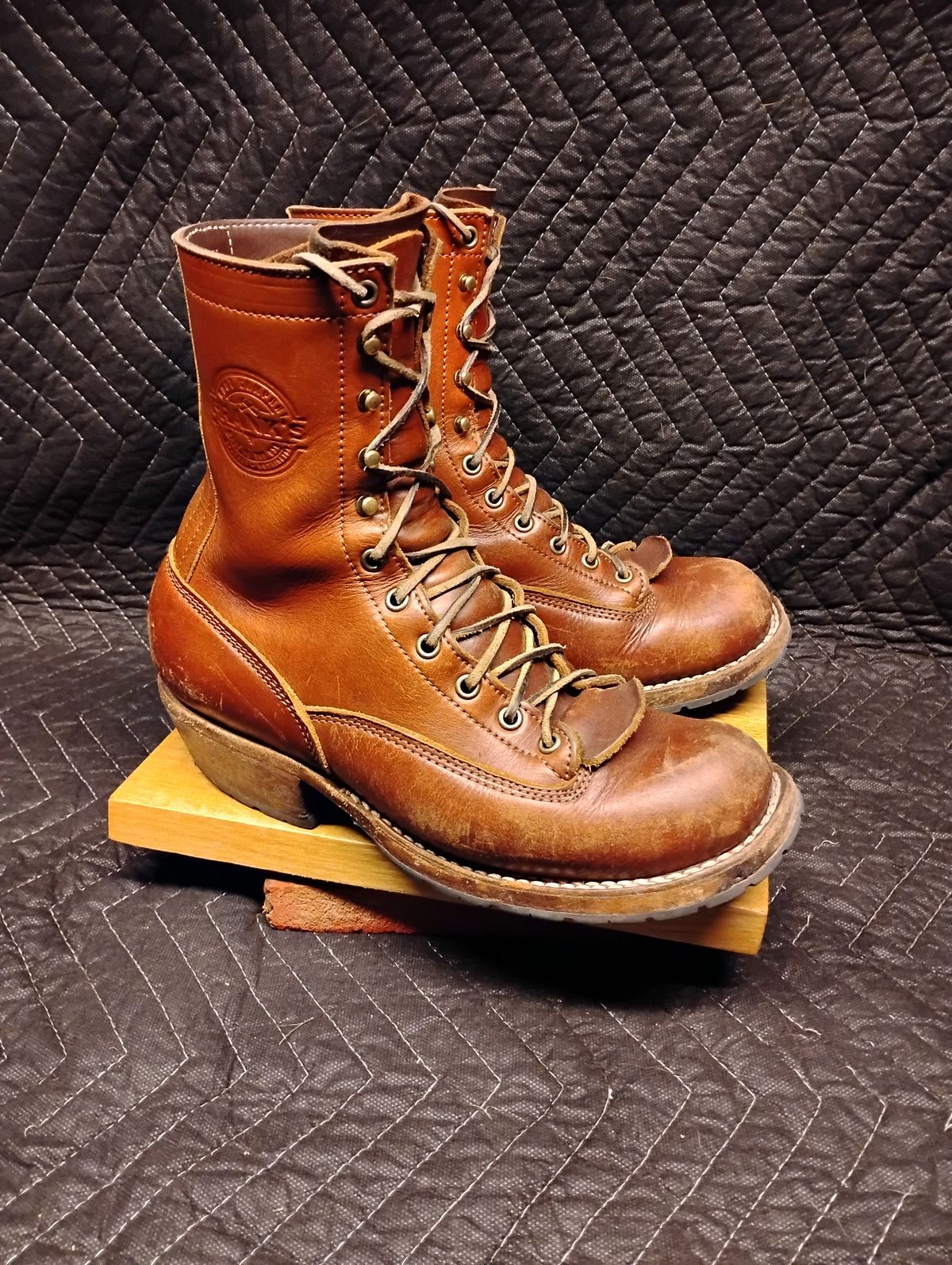 Photo by evsnova74 on November 1, 2025 of the Frank's Boots Front Range in Wickett & Craig Chestnut English Bridle.