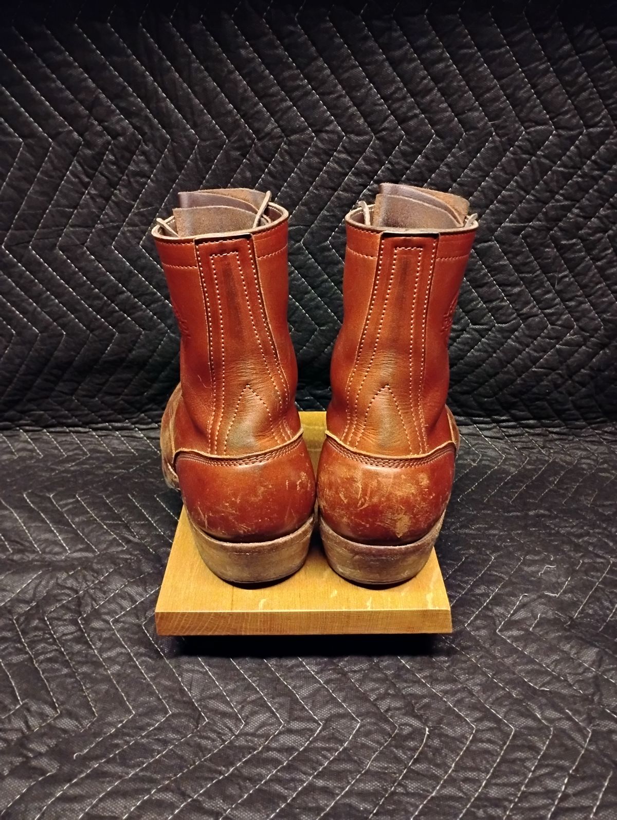 Photo by evsnova74 on December 1, 2025 of the Frank's Boots Front Range in Wickett & Craig Chestnut English Bridle.