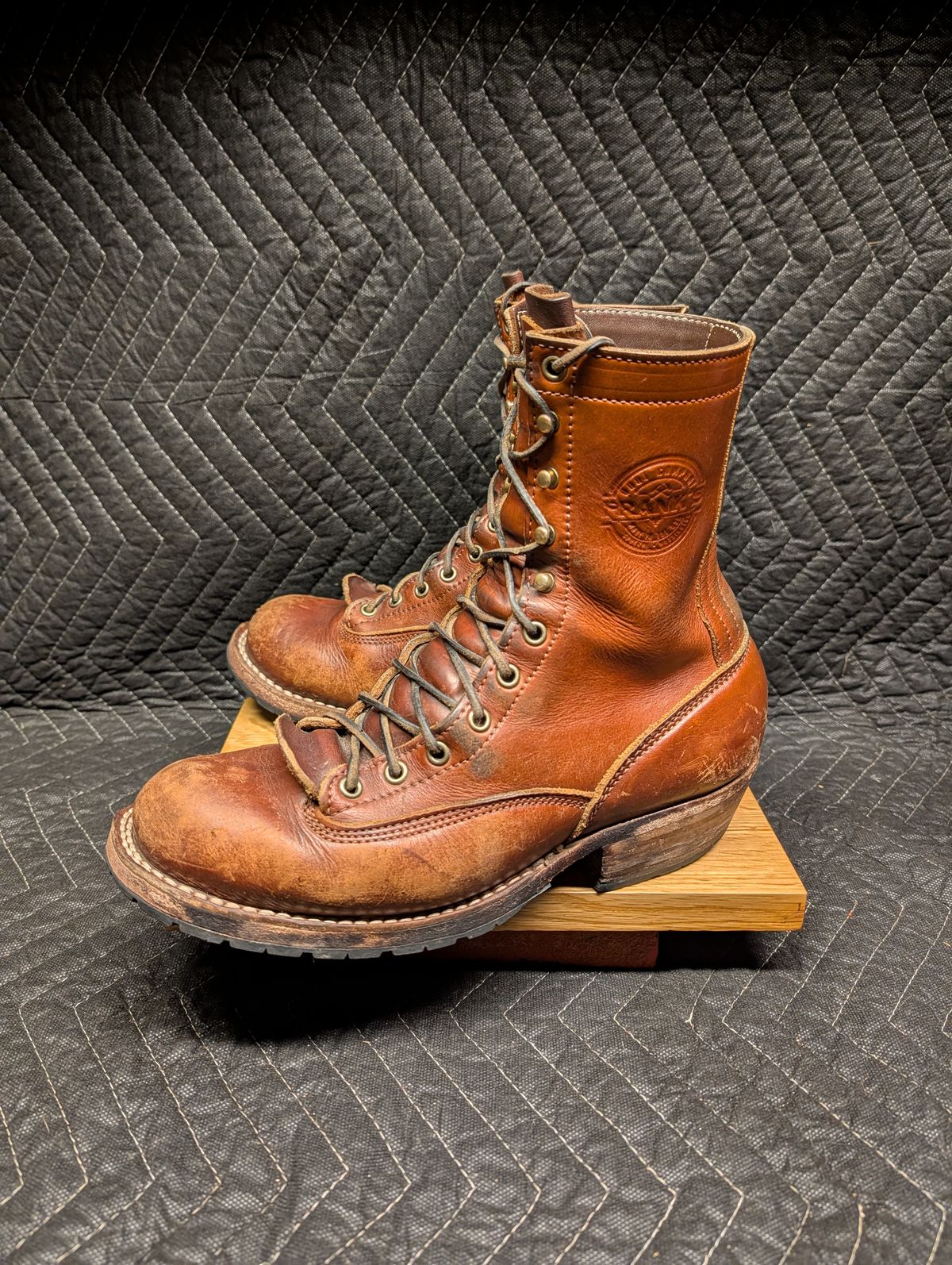 Photo by evsnova74 on April 6, 2026 of the Frank's Boots Front Range in Wickett & Craig Chestnut English Bridle.