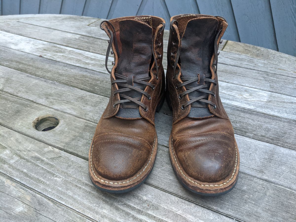 Photo by evsnova74 on August 5, 2025 of the White's MP-M1TC in Horween Cinnamon Waxed Flesh.