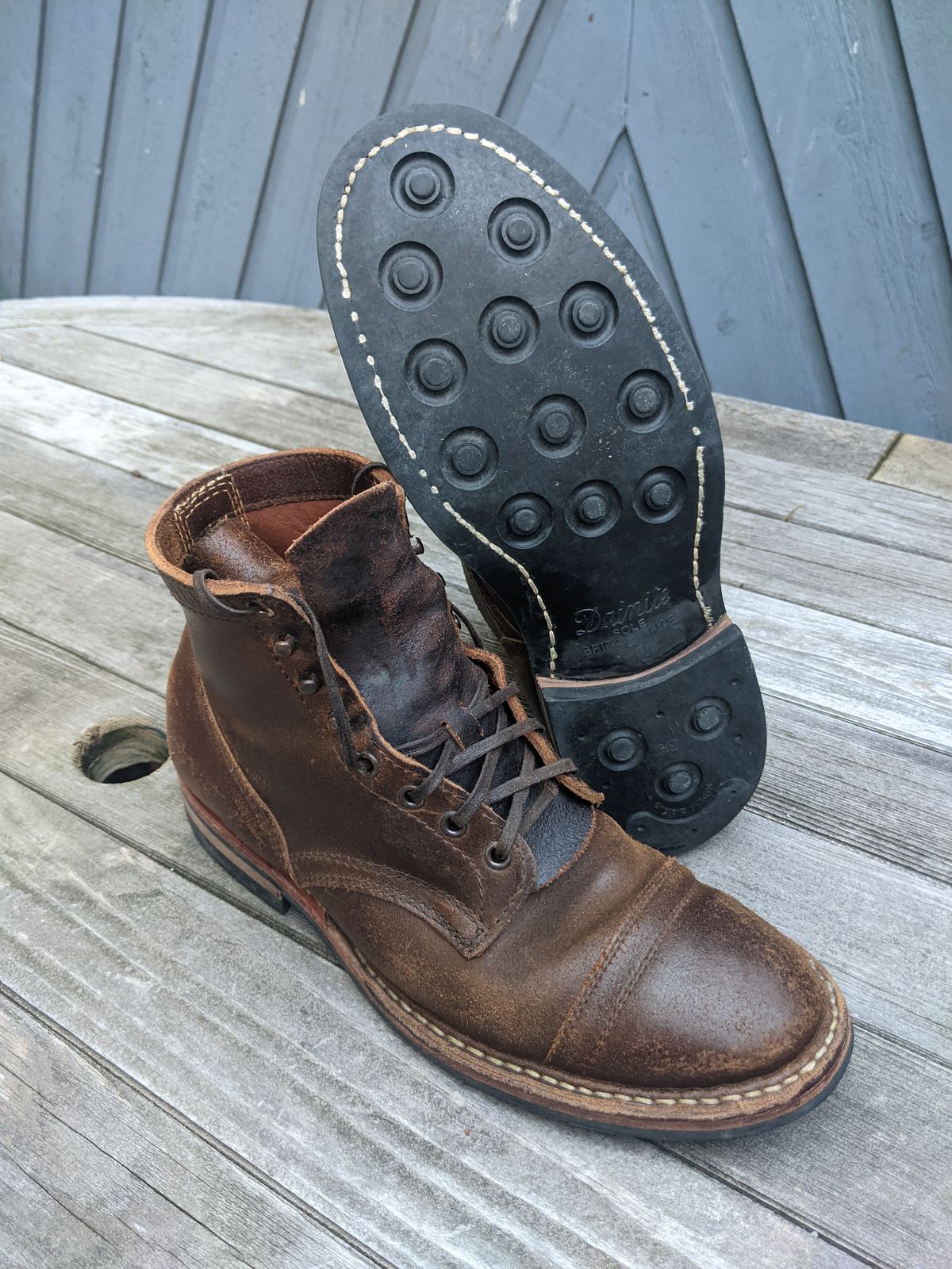 Photo by evsnova74 on August 5, 2025 of the White's MP-M1TC in Horween Cinnamon Waxed Flesh.