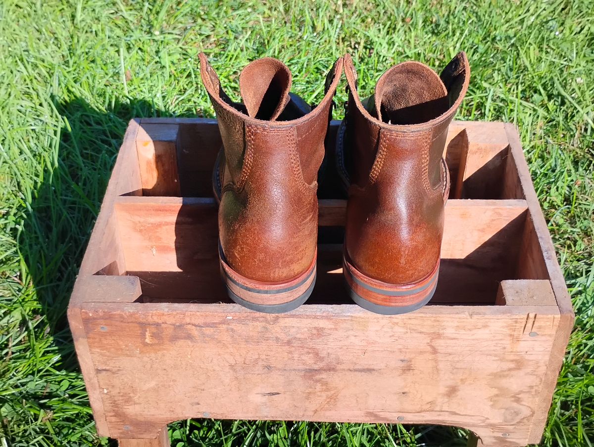 Photo by evsnova74 on August 24, 2025 of the White's MP-M1TC in Horween Cinnamon Waxed Flesh.