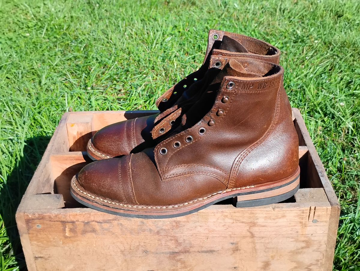Photo by evsnova74 on August 24, 2025 of the White's MP-M1TC in Horween Cinnamon Waxed Flesh.
