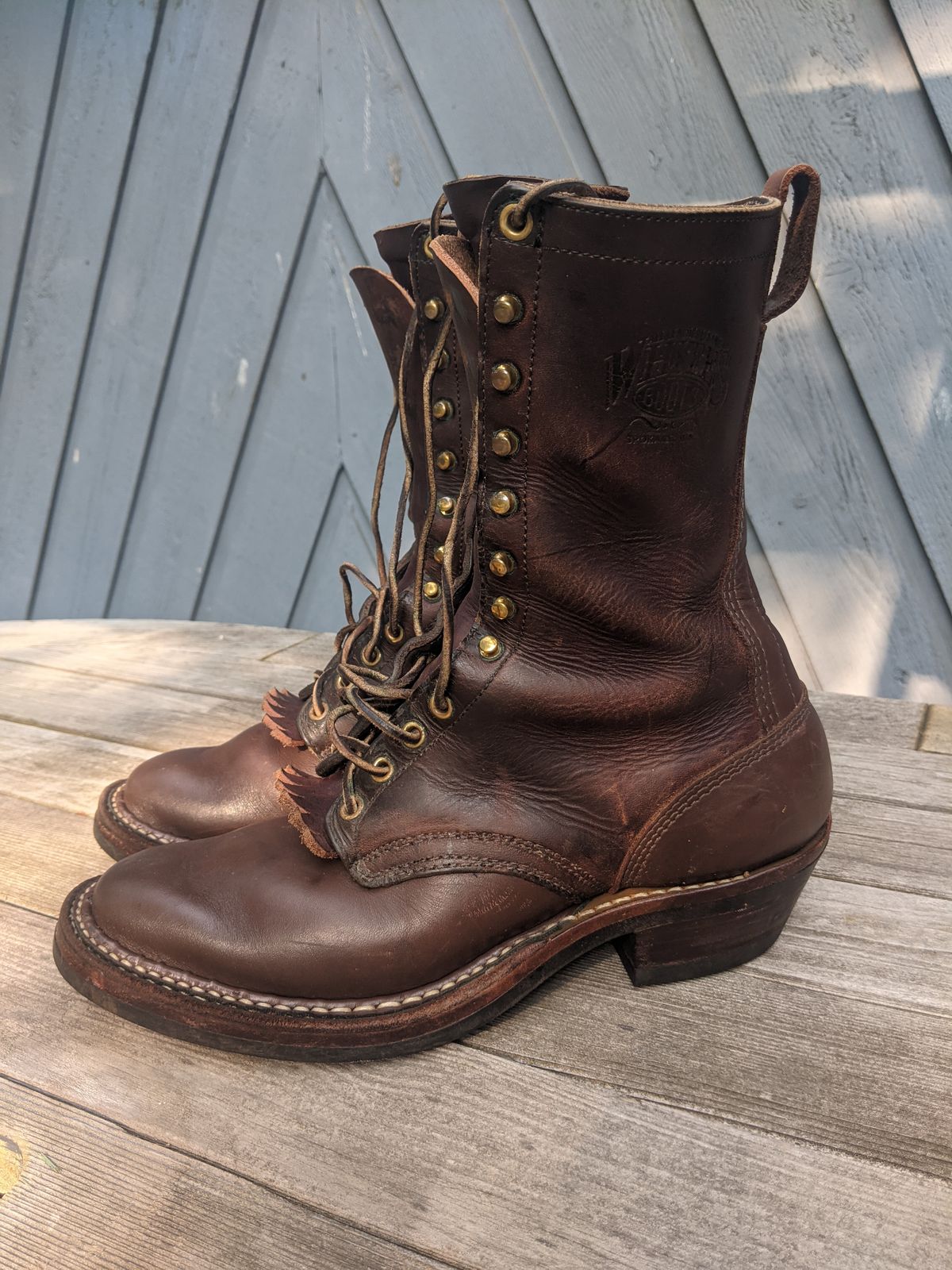 Photo by evsnova74 on June 12, 2025 of the White's Packer in Seidel Brown Oil Tan.