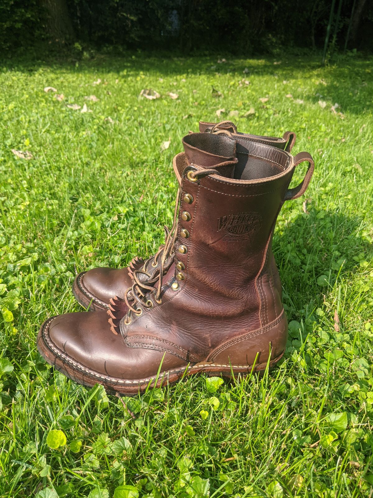 Photo by evsnova74 on June 12, 2025 of the White's Packer in Seidel Brown Oil Tan.