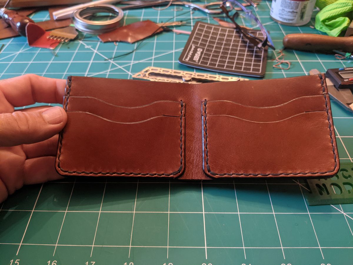 Photo by evsnova74 on July 31, 2025 of the Self-Made Wallet in Maryam Macchiato TPR Horsebutt.