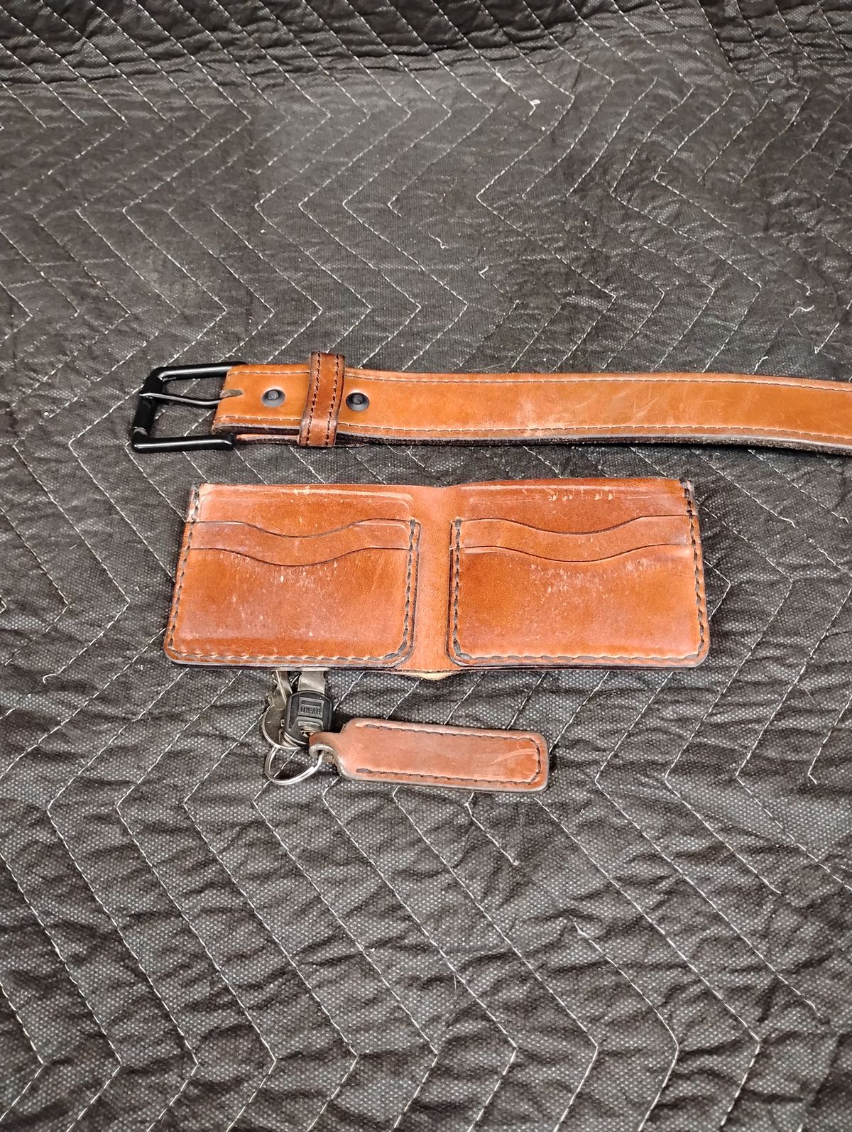 Photo by evsnova74 on February 2, 2026 of the Self-Made Wallet in Maryam Macchiato TPR Horsebutt.