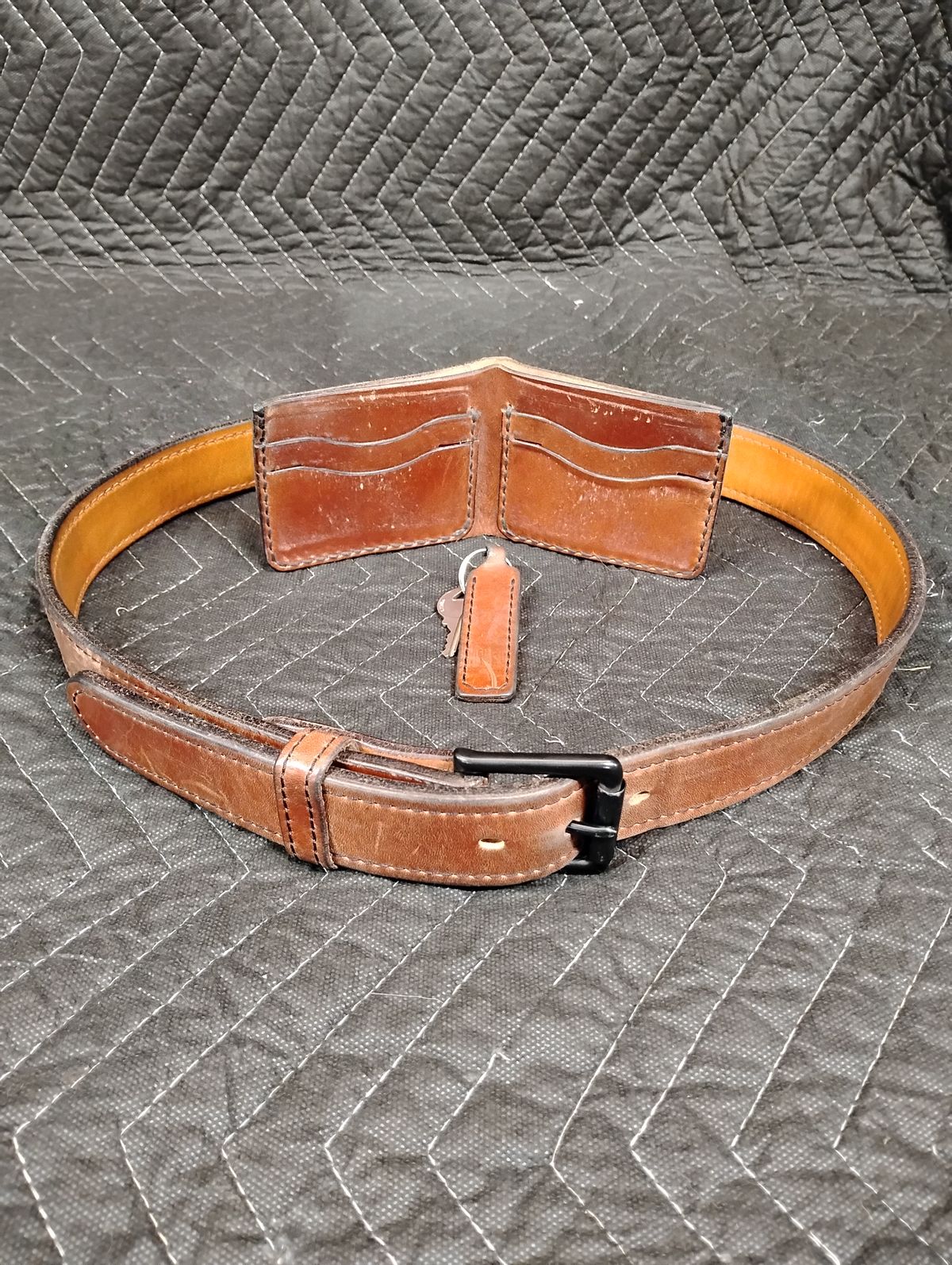 Photo by evsnova74 on February 2, 2026 of the Self-Made Wallet in Maryam Macchiato TPR Horsebutt.