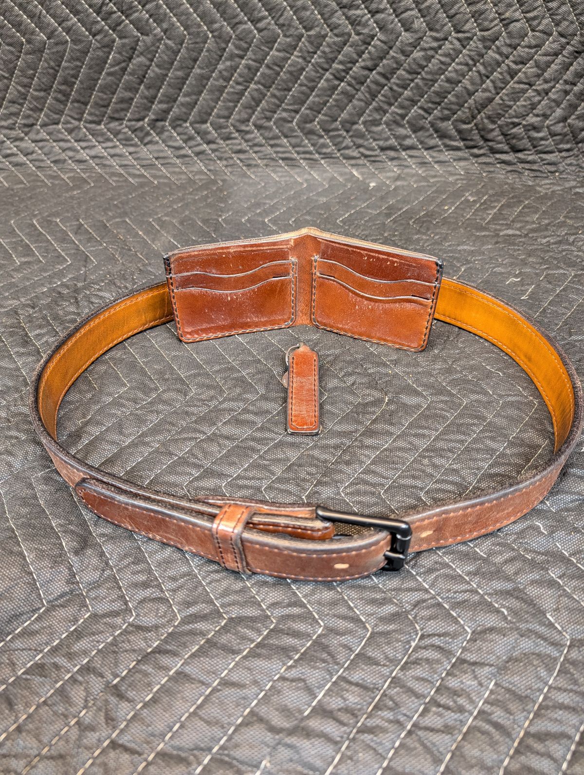 Photo by evsnova74 on April 3, 2026 of the Self-Made Wallet in Maryam Macchiato TPR Horsebutt.