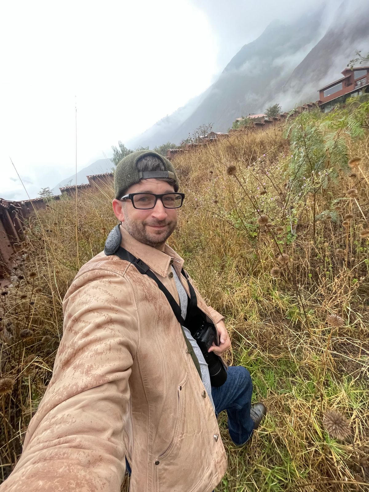 Photo by denimwatchesboots on October 19, 2025 of the Master Supply Co Field Jacket in Veg-Tanned Natural Cowhide.