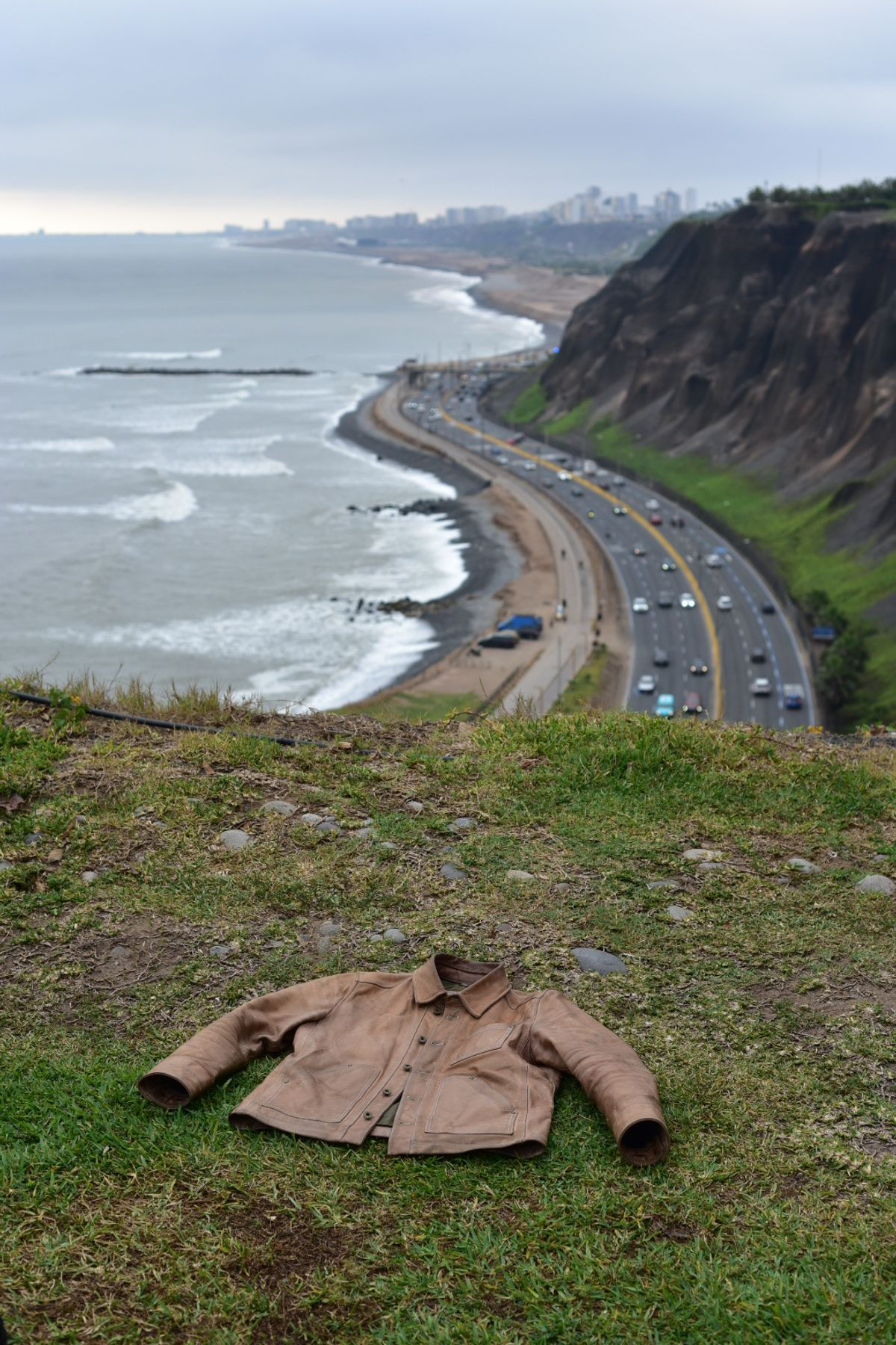 Photo by denimwatchesboots on December 2, 2025 of the Master Supply Co Field Jacket in Veg-Tanned Natural Cowhide.