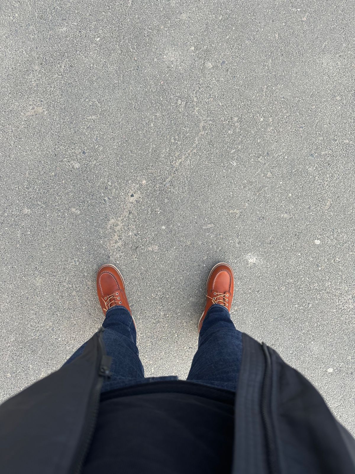 Photo by architectleather on May 8, 2023 of the Red Wing 6-Inch Classic Moc in S.B. Foot Oro-Harness.